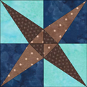 Crossed Canoes quilt block www.dlstewart.com